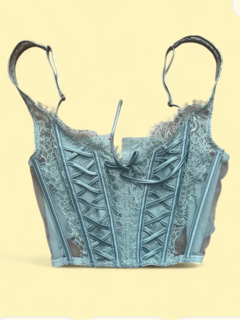 Victoria's Secret Blue Corset Top